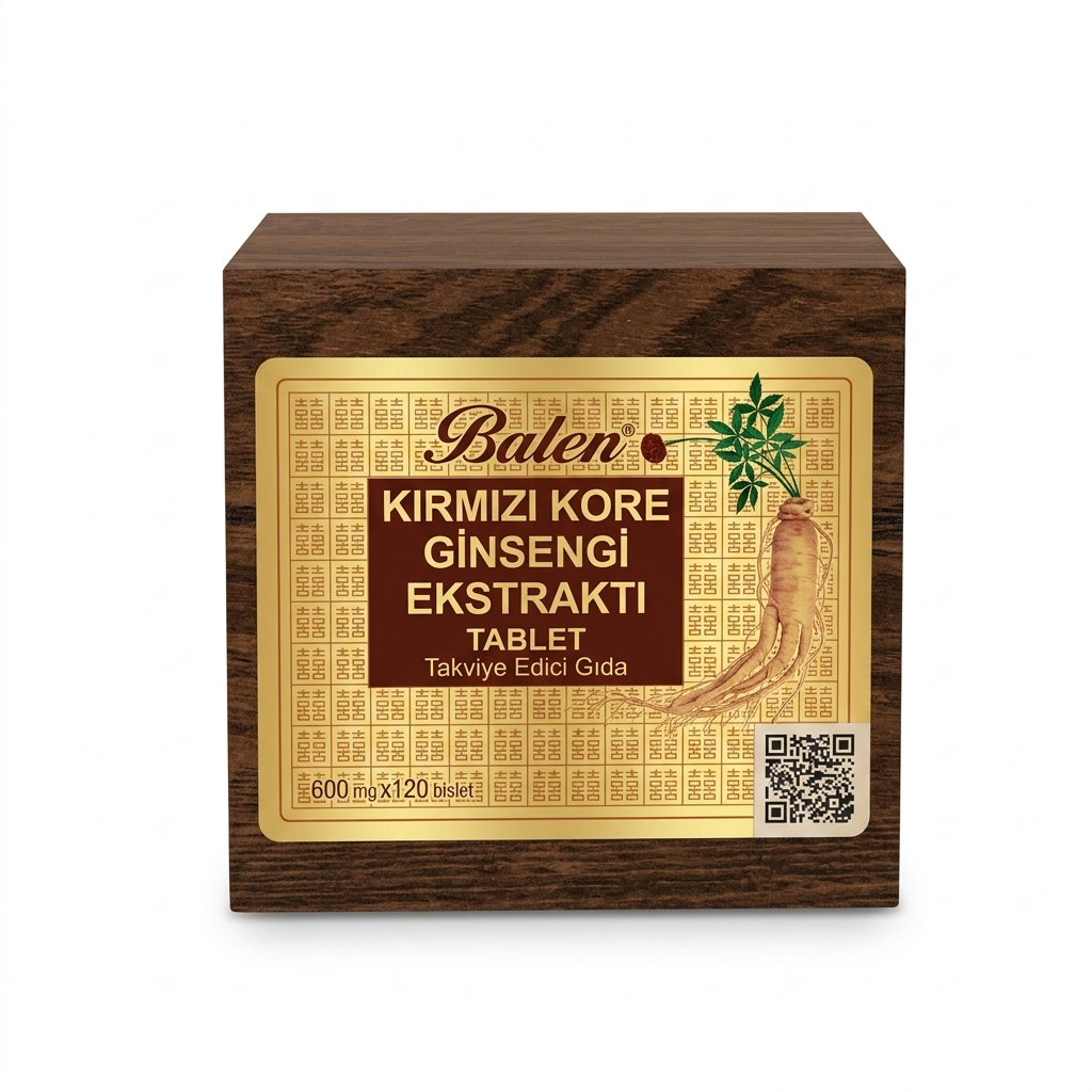 Balen Kırmızı Kore Ginsengi Ekstraktı 120 Tablet Balen Kırmızı Kore Ginsengi Ekstraktı 120 Tablet - Görsel 3