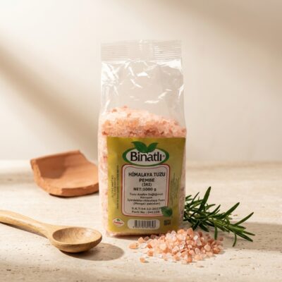 Binatlı Doğal Pembe Himalaya Tuzu (Tane) 1kg Binatlı Doğal Pembe Himalaya Tuzu (Tane) 1kg - Görsel 4