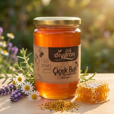 Diyaron Doğal Çiçek Balı 800gr - Görsel 3
