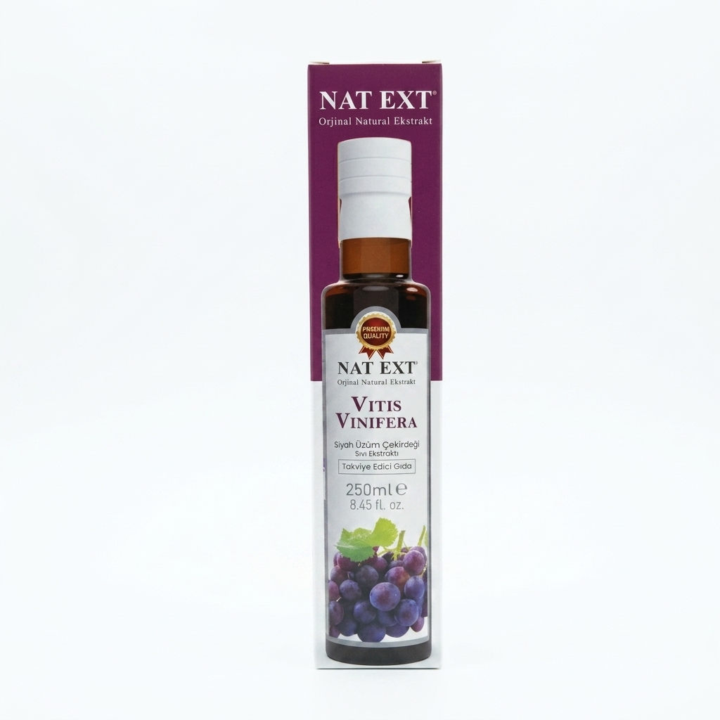 NAT EXT Vitis Vinifera (Siyah Üzüm Çekirdeği) Sıvı Ekstraktı 250ml NAT EXT Vitis Vinifera (Siyah Üzüm Çekirdeği) Sıvı Ekstraktı 250ml - Görsel 4