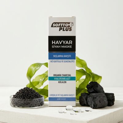 Softto Plus Havyar & Charcoal Siyah Kil Maske 100ml Softto Plus Havyar & Charcoal Siyah Kil Maske 100ml - Görsel 3