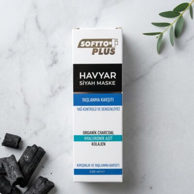 Softto Plus Havyar & Charcoal Siyah Kil Maske 100ml Softto Plus Havyar & Charcoal Siyah Kil Maske 100ml - Görsel 4