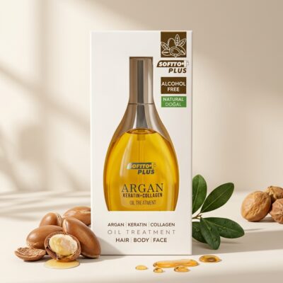 Softto Plus Argan, Keratin & Collagen Üçlü Güç Bakım Yağı 120 ml