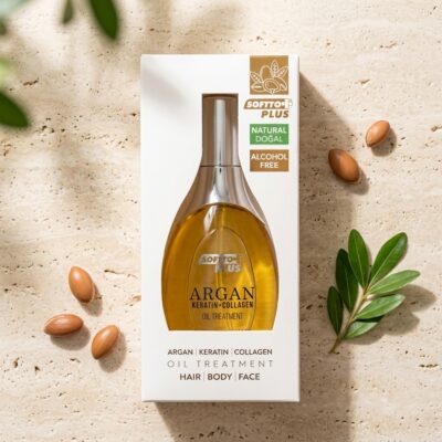 Softto Plus Argan, Keratin & Collagen Üçlü Güç Bakım Yağı 120 ml - Görsel 4