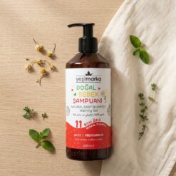 Yesilmarka Dogal bebek sampuani bitki ozlu 3 - Yeşilmarka 11 Bitki Özlü Doğal Bebek Şampuanı ve Duş Jeli (Çilekli)