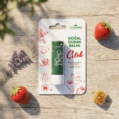 Yesilmarka Dogal dudak balmi cilek 4 - Yeşilmarka Doğal Çilek Özlü Dudak Balmı 5g