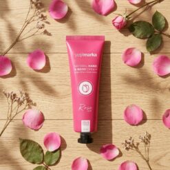 Yesilmarka dogal elvucut kremi gul 3 - Yeşilmarka Doğal Gül Özlü El ve Vücut Kremi 75ml