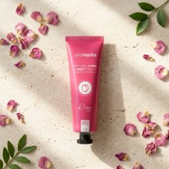 Yesilmarka dogal elvucut kremi gul 4 - Yeşilmarka Doğal Gül Özlü El ve Vücut Kremi 75ml