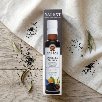 Alternative view of NAT EXT Nigella Sativa (Çörek Otu Zeytin Yaprağı Yavşan Otu) Karışık Bitkisel Ekstrakt 250ml