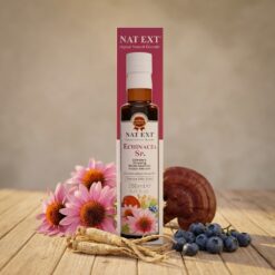 NAT EXT Echinacea Sp. (Ekinezya, Ginseng, Reishi Mantarı, Yaban Mersini) Karışık Bitkisel Ekstrakt 250ml