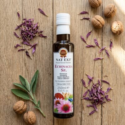 Alternative view of NAT EXT Echinacea Sp. (Ekinezya, Ginseng, Reishi Mantarı, Yaban Mersini) Karışık Bitkisel Ekstrakt 250ml