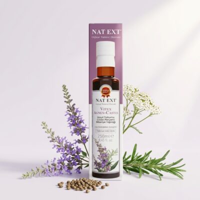 NAT EXT Vitex Agnus-Castus (Hayıt Civanperçemi Biberiye) Karışık Bitkisel Ekstrakt 250ml - Görsel 4