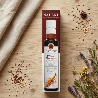 Alternative view of NAT EXT Panax Ginseng (Ginseng, Çoban Çökerten, Karabaş Otu) Karışık Bitkisel Ekstrakt 250ml