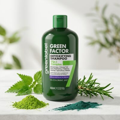 Greenlabel Green Factor 7 Bitki Özlü Vegan Şampuan 400ml - Görsel 3
