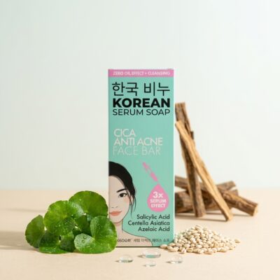 Greenlabel Korean Serum Soap: Cica Anti Acne Face Bar Greenlabel Korean Serum Soap: Cica Anti Acne Face Bar - Görsel 3